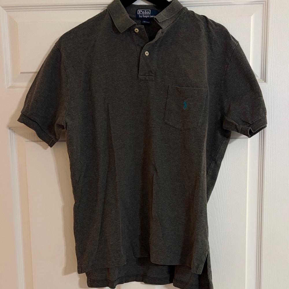 Polo by Ralph Lauren Men's Charcoal Polo Shirt